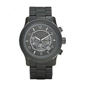 Bracelet de montre Michael Kors MK8148 Acier/Silicone Gris anthracite 24mm