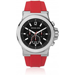 Bracelet de montre Michael Kors MK8169 Caoutchouc Rouge 13mm