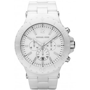 Bracelet de montre Michael Kors MK8177 Céramique Blanc 26mm