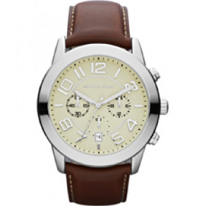 Bracelet de montre Michael Kors MK8292 Cuir Brun 24mm