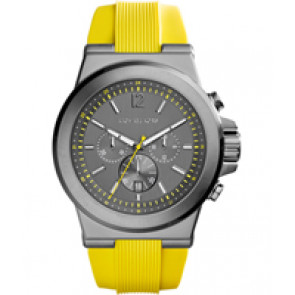 Bracelet de montre Michael Kors MK8356 Silicone Jaune 28mm
