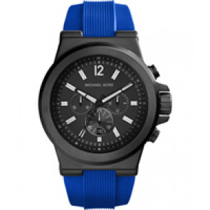 Bracelet de montre Michael Kors MK8357 Silicone Bleu 28mm