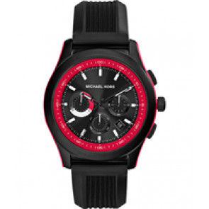Bracelet de montre Michael Kors MK8376 Silicone Noir 22mm