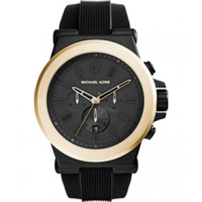 Bracelet de montre Michael Kors MK8383 / Dylan Silicone Noir 13mm