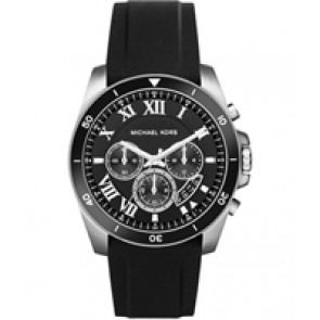 Bracelet de montre Michael Kors MK8435 Silicone Noir 24mm