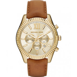 Bracelet de montre Michael Kors MK8447 Cuir Brun 22mm