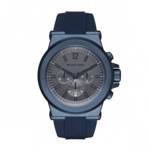 Bracelet de montre Michael Kors MK8493 Caoutchouc Bleu