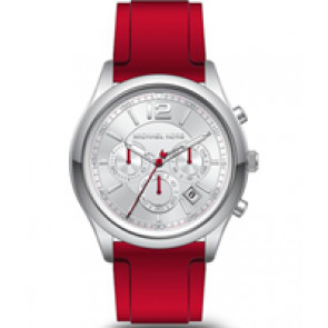 Bracelet de montre Michael Kors MK8523 Silicone Rouge 24mm