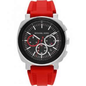 Bracelet de montre Michael Kors MK8552 Silicone Rouge 26mm