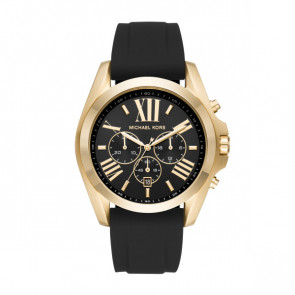 Bracelet de montre Michael Kors MK8578 Silicone Noir 24mm