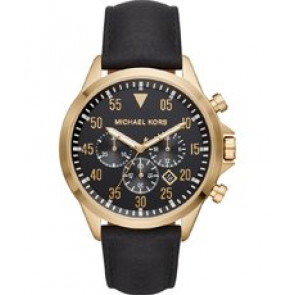 Bracelet de montre Michael Kors MK8618 Cuir Noir 22mm