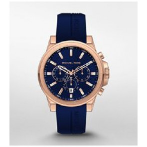 Bracelet de montre Michael Kors MK8698 Silicone Bleu 20mm