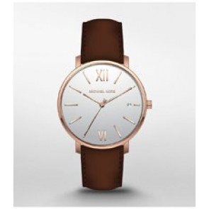 Bracelet de montre Michael Kors MK8700 Cuir Brun 20mm