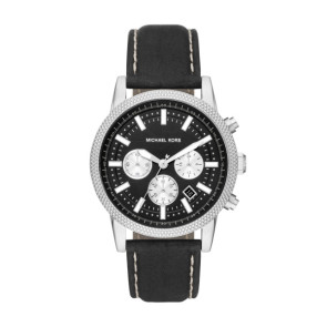 Bracelet de montre Michael Kors MK8956 Cuir Noir 22mm