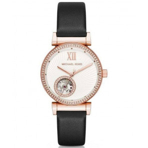 Bracelet de montre Michael Kors MK9014 Cuir Noir 16mm