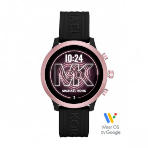 Bracelet de montre Michael Kors MKT5111 Caoutchouc Noir 20mm