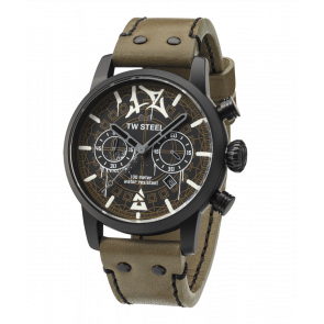 Bracelet de montre TW Steel MS98 Cuir Vert