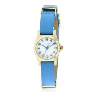 Bracelet de montre Marc by Marc Jacobs MBM1314 Cuir Bleu 10mm