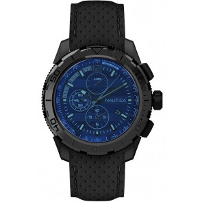 Bracelet de montre Nautica NAI21504 Plastique Noir