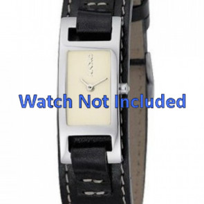 Bracelet de montre DKNY NY3236 Cuir Noir 10mm