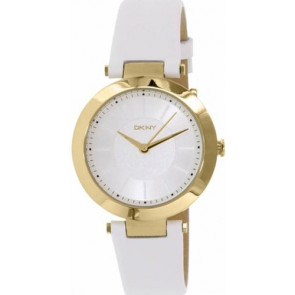 Bracelet de montre DKNY NY2295 Cuir Blanc