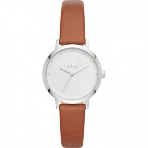 Bracelet de montre DKNY NY2676 Cuir Brun 14mm