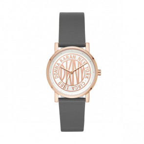 Bracelet de montre DKNY NY2764 Cuir Gris 18mm