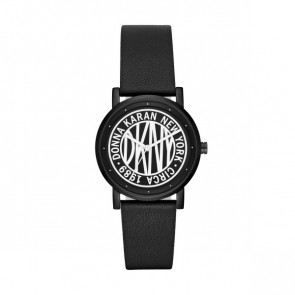 Bracelet de montre DKNY NY2765 Cuir Noir 18mm