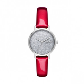 Bracelet de montre DKNY NY2776 Cuir Rouge 14mm