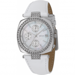 Bracelet de montre DKNY NY4909 Cuir Blanc 9mm