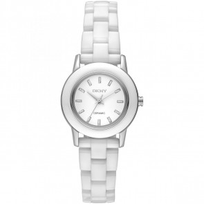 Bracelet de montre DKNY NY8295 Céramique Blanc 14mm