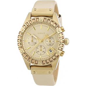 Bracelet de montre DKNY NY8655 Cuir Beige
