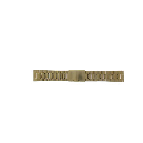 Bracelet de montre Universel ST-DBL-22 Acier Plaqué or 22mm