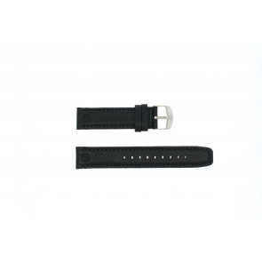 Bracelet de montre Timex P49827 Cuir Noir 20mm