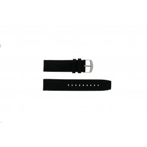 Timex bracelet de montre P49863 / 49863 / T49863 Toile Noir 22mm + coutures noires