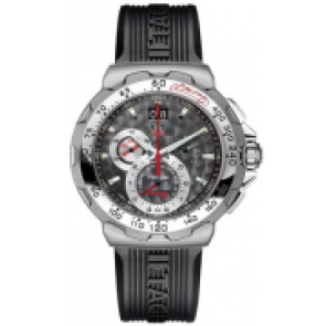 Bracelet de montre Tag Heuer CAH101D / BT6040 Plastique Noir 22mm