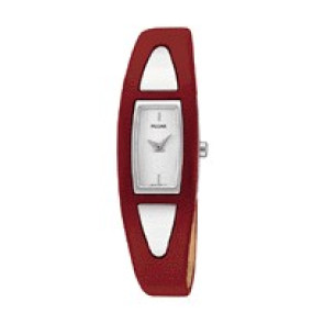 Bracelet de montre Pulsar PJ5211X1 / VC10-X040 Cuir Rouge