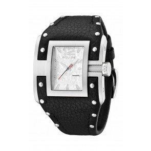 Bracelet de montre Police PL.13401JS/04 Cuir Noir