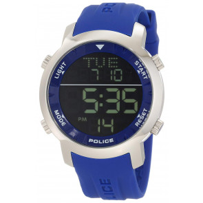 Bracelet de montre Police PL12898JS-02 Silicone Bleu 22mm