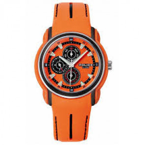 Bracelet de montre Police BRC-PL.11398JSU/17 / 11398J Cuir Orange 22mm