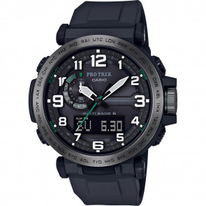 Bracelet de montre Casio 10631623 Caoutchouc Noir 24mm