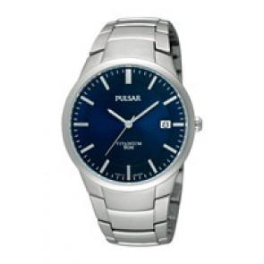 Bracelet de montre Pulsar VJ42 X021 / PS9009X1 / PS9011X1 / PS9013X1 / PH280X Titane Gris