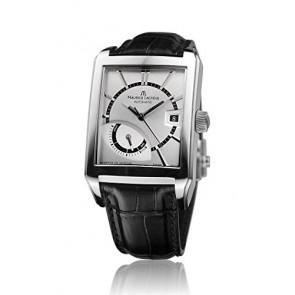 Bracelet de montre Maurice Lacroix PT6217-SS001-130 Cuir Noir