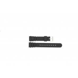 Bracelet de montre Universel PU100 Caoutchouc Noir 20mm