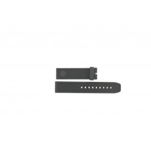 Bracelet de montre Universel PU103 Caoutchouc Noir 22mm