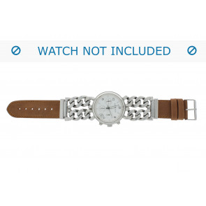 Bracelet de montre 830.03.20 Short (70x40mm) Cuir Brun 20mm + coutures défaut