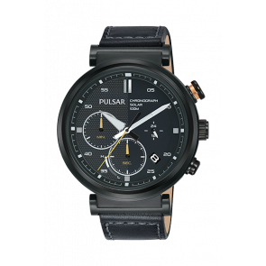 Bracelet de montre Pulsar PZ5071X1 Cuir Noir 22mm