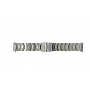 Bracelet de montre QQ22RHSHI Métal Argent 22mm