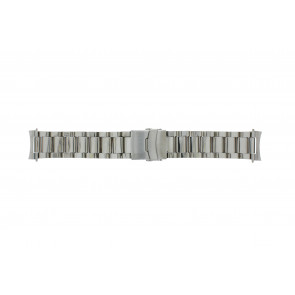 Bracelet de montre QQ22STROU Métal Argent 22mm