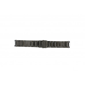 Bracelet de montre QQ24ZWR- Métal Gris anthracite 24mm